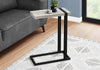 Monarch Specialties I 2858 Accent Table, C-shaped, End, Side, Snack, Living Room, Bedroom, Metal, Laminate, Grey, Black, Contemporary, Modern - - Mounts For Less