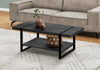 Monarch Specialties I 2860 Coffee Table, Accent, Cocktail, Rectangular, Living Room, 48"l, Metal, Laminate, Black, Contemporary, Modern - - Mounts For Less