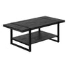 Monarch Specialties I 2860 Coffee Table, Accent, Cocktail, Rectangular, Living Room, 48"l, Metal, Laminate, Black, Contemporary, Modern - - Mounts For Less