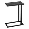 Monarch Specialties I 2863 Accent Table, C-shaped, End, Side, Snack, Living Room, Bedroom, Metal, Laminate, Black, Contemporary, Modern - - Mounts For Less