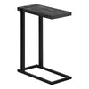 Monarch Specialties I 2863 Accent Table, C-shaped, End, Side, Snack, Living Room, Bedroom, Metal, Laminate, Black, Contemporary, Modern - - Mounts For Less