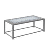 Monarch Specialties I 3140 Coffee Table, Accent, Cocktail, Rectangular, Living Room, 42" L, Metal, Tile, Blue, Grey, Transitional - - Mounts For Less