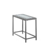 Monarch Specialties I 3143 Accent Table, Side, End, Nightstand, Lamp, Living Room, Bedroom, Metal, Tile, Blue, Grey, Transitional - - Mounts For Less
