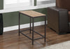 Monarch Specialties I 3163 Accent Table, Side, End, Nightstand, Lamp, Living Room, Bedroom, Metal, Tile, Brown, Transitional - - Mounts For Less