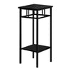 Monarch Specialties I 3278 Accent Table, Side, End, Plant Stand, Square, Living Room, Bedroom, Metal, Laminate, Black, Contemporary, Modern - - Mounts For Less
