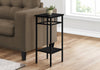 Monarch Specialties I 3278 Accent Table, Side, End, Plant Stand, Square, Living Room, Bedroom, Metal, Laminate, Black, Contemporary, Modern - - Mounts For Less