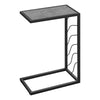 Monarch Specialties I 3301 Accent Table, C-shaped, End, Side, Snack, Living Room, Bedroom, Metal, Laminate, Grey, Black, Contemporary, Modern - - Mounts For Less
