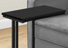 Monarch Specialties I 3467 Accent Table, C-shaped, End, Side, Snack, Living Room, Bedroom, Metal, Laminate, Black, Contemporary, Modern - - Mounts For Less