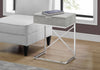 Monarch Specialties I 3471 Accent Table, Side, End, Nightstand, Lamp, Storage Drawer, Living Room, Bedroom, Metal, Laminate, Grey, Chrome, Contemporary, Modern - - Mounts For Less