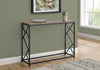 Monarch Specialties I 3533 Accent Table, Console, Entryway, Narrow, Sofa, Living Room, Bedroom, Metal, Laminate, Brown, Black, Contemporary, Modern - - Mounts For Less