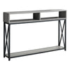 Monarch Specialties I 3572 Accent Table, Console, Entryway, Narrow, Sofa, Living Room, Bedroom, Metal, Laminate, Grey, Black, Contemporary, Modern - - Mounts For Less