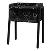 Monarch Specialties I 3590 Accent Table, Side, End, Nightstand, Lamp, Living Room, Bedroom, Metal, Laminate, Black Marble Look, Contemporary, Modern - - Mounts For Less