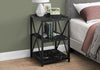 Monarch Specialties I 3595 Accent Table, Side, End, Nightstand, Lamp, Living Room, Bedroom, Metal, Laminate, Black Marble Look, Contemporary, Modern - - Mounts For Less