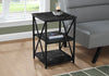 Monarch Specialties I 3595 Accent Table, Side, End, Nightstand, Lamp, Living Room, Bedroom, Metal, Laminate, Black Marble Look, Contemporary, Modern - - Mounts For Less