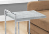 Monarch Specialties I 3639 Accent Table, C-shaped, End, Side, Snack, Living Room, Bedroom, Metal, Laminate, Grey, Chrome, Contemporary, Modern - - Mounts For Less