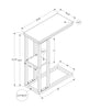 Monarch Specialties I 3676 Accent Table, C-shaped, End, Side, Snack, Living Room, Bedroom, Metal, Laminate, White, Contemporary, Modern - - Mounts For Less
