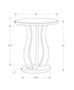 Monarch Specialties I 3726 Accent Table, Side, End, Nightstand, Lamp, Living Room, Bedroom, Mirror, Grey, Clear, Transitional - - Mounts For Less