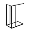 Monarch Specialties I 3760 Accent Table, C-shaped, End, Side, Snack, Living Room, Bedroom, Metal, Laminate, White, Black, Contemporary, Modern - - Mounts For Less