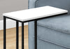 Monarch Specialties I 3760 Accent Table, C-shaped, End, Side, Snack, Living Room, Bedroom, Metal, Laminate, White, Black, Contemporary, Modern - - Mounts For Less
