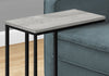 Monarch Specialties I 3762 Accent Table, C-shaped, End, Side, Snack, Living Room, Bedroom, Metal, Laminate, Grey, Black, Contemporary, Modern - - Mounts For Less