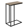 Monarch Specialties I 3766 Accent Table, C-shaped, End, Side, Snack, Living Room, Bedroom, Metal, Laminate, Brown, Black, Contemporary, Modern - - Mounts For Less