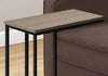 Monarch Specialties I 3766 Accent Table, C-shaped, End, Side, Snack, Living Room, Bedroom, Metal, Laminate, Brown, Black, Contemporary, Modern - - Mounts For Less