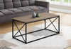 Monarch Specialties I 3786 Coffee Table, Accent, Cocktail, Rectangular, Living Room, 40"l, Metal, Laminate, Brown, Black, Contemporary, Modern - - Mounts For Less