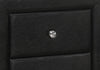 Monarch Specialties I 5603 Bedroom Accent, Nightstand, End, Side, Lamp, Storage Drawer, Bedroom, Upholstered, Pu Leather Look, Black, Transitional - - Mounts For Less