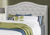 Monarch Specialties I 5967Q Bed, Queen Size, Platform, Bedroom, Frame, Upholstered, Velvet, Wood Legs, Grey, Traditional - - Mounts For Less