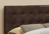 Monarch Specialties I 6000Q Bed, Headboard Only, Queen Size, Bedroom, Upholstered, Pu Leather Look, Brown, Transitional - - Mounts For Less