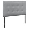 Monarch Specialties I 6001T Bed, Headboard Only, Twin Size, Bedroom, Upholstered, Pu Leather Look, Grey, Transitional - - Mounts For Less