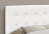 Monarch Specialties I 6002F Bed, Headboard Only, Full Size, Bedroom, Upholstered, Pu Leather Look, White, Transitional - - Mounts For Less
