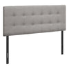 Monarch Specialties I 6003F Bed, Headboard Only, Full Size, Bedroom, Upholstered, Linen Look, Grey, Transitional - - Mounts For Less
