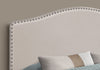 Monarch Specialties I 6014Q Bed, Headboard Only, Queen Size, Bedroom, Upholstered, Linen Look, Beige, Transitional - - Mounts For Less