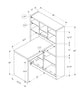 Monarch Specialties I 7041 Computer Desk, Home Office, Bookcase, Corner, Storage Shelves, Left, Right Set-up, L Shape, Work, Laptop, Laminate, Brown, Contemporary, Modern - - Mounts For Less