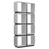 Monarch Specialties I 7076 Bookshelf, Bookcase, Etagere, 5 Tier, 71"h, Office, Bedroom, Laminate, White, Grey, Contemporary, Modern - - Mounts For Less