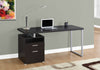 Monarch Specialties I 7143 Computer Desk, Home Office, Laptop, Left, Right Set-up, Storage Drawers, 60"l, Work, Metal, Laminate, Brown, Grey, Contemporary, Modern - - Mounts For Less