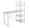 Monarch Specialties I 7165 Computer Desk, Home Office, Laptop, Storage Shelves, 48"l, Work, Metal, Laminate, White, Contemporary, Modern - - Mounts For Less