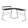 Monarch Specialties I 7171 Computer Desk, Home Office, Corner, L Shape, Work, Laptop, Metal, Laminate, Brown, Grey, Contemporary, Modern - - Mounts For Less