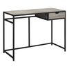 Monarch Specialties I 7221 Computer Desk, Home Office, Laptop, Storage Drawer, 42"l, Work, Metal, Laminate, Brown, Black, Contemporary, Modern - - Mounts For Less