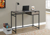 Monarch Specialties I 7221 Computer Desk, Home Office, Laptop, Storage Drawer, 42"l, Work, Metal, Laminate, Brown, Black, Contemporary, Modern - - Mounts For Less