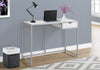 Monarch Specialties I 7222 Computer Desk, Home Office, Laptop, Storage Drawer, 42"l, Work, Metal, Laminate, White, Grey, Contemporary, Modern - - Mounts For Less