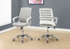 Monarch Specialties I 7225 Office Chair, Adjustable Height, Swivel, Ergonomic, Armrests, Computer Desk, Work, Metal, Mesh, White, Chrome, Contemporary, Modern - - Mounts For Less