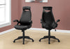 Monarch Specialties I 7276 Office Chair, Adjustable Height, Swivel, Ergonomic, Armrests, Computer Desk, Work, Metal, Fabric, Black, Contemporary, Modern - - Mounts For Less