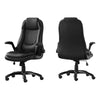 Monarch Specialties I 7277 Office Chair, Adjustable Height, Swivel, Ergonomic, Armrests, Computer Desk, Work, Metal, Pu Leather Look, Black, Contemporary, Modern - - Mounts For Less
