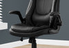 Monarch Specialties I 7277 Office Chair, Adjustable Height, Swivel, Ergonomic, Armrests, Computer Desk, Work, Metal, Pu Leather Look, Black, Contemporary, Modern - - Mounts For Less