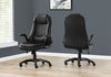 Monarch Specialties I 7277 Office Chair, Adjustable Height, Swivel, Ergonomic, Armrests, Computer Desk, Work, Metal, Pu Leather Look, Black, Contemporary, Modern - - Mounts For Less