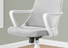 Monarch Specialties I 7294 Office Chair, Adjustable Height, Swivel, Ergonomic, Armrests, Computer Desk, Work, Metal, Mesh, White, Grey, Contemporary, Modern - - Mounts For Less