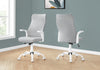 Monarch Specialties I 7324 Office Chair, Adjustable Height, Swivel, Ergonomic, Armrests, Computer Desk, Work, Metal, Mesh, White, Grey, Contemporary, Modern - - Mounts For Less