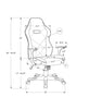 Monarch Specialties I 7328 Office Chair, Gaming, Adjustable Height, Swivel, Ergonomic, Armrests, Computer Desk, Work, Pu Leather Look, Metal, Blue, Black, Contemporary, Modern - - Mounts For Less